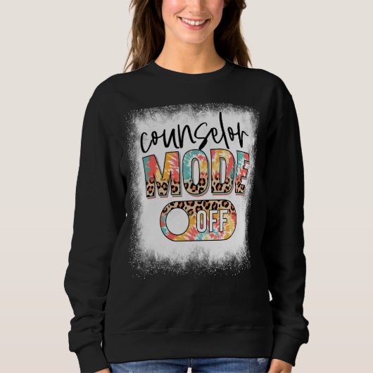Gebleekte Counselor Mode Uit Leopard & Tie Dye Cou Trui (Voorkant)