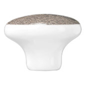 gebleekte dolfijn keramische knop (Zijkant)