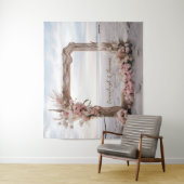 Gebleekte Elegantie Driftwood Square Lijst Wandkleed (In situ)