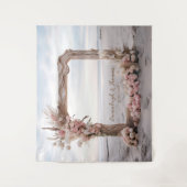 Gebleekte Elegantie Driftwood Square Lijst Wandkleed (Voorkant)