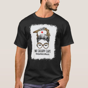Gebleekte Geen Salarisplafonds Luipaard Rommelige  T-shirt