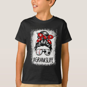 Gebleekte Grams Leven Voetbal Rommelige Knot Byseb T-shirt