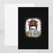 Gebleekte Kerstmannetje Favoriete Nagel Tech Romme Kaart (Voorkant / Achterkant)