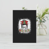 Gebleekte Kerstmannetje Favoriete Nagel Tech Romme Kaart (Staand voorkant)