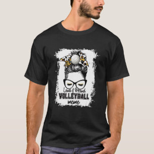 Gebleekte luid- en rode volleybalthemam t-shirt