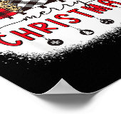 Gebleekte Merry Christmas Tree Grappige Luipaard S Poster (Hoek)