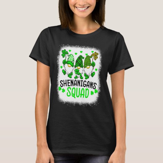 Gebleekte Shenanigans Squad St Patrick's Day Kabou T-shirt (Voorkant)