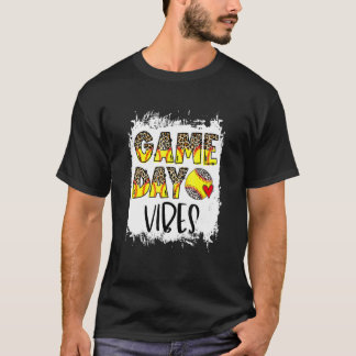Gebleekte Softbal Speldag Sfeer Softbal Seizoen O T-shirt