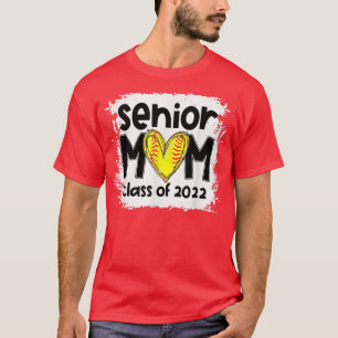 gebleekte Softball Senior Mam Class of 2022 Softba T-shirt