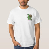 Gebleekte St Patricks Verpleegkundige Leopard T-shirt (Voorkant)