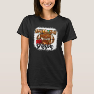 Gebleekte Touchdown Seizoen Western Football Koeie T-shirt