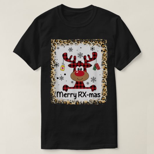 Gebleekte vervalsingsgeneesmiddelen voor kerstmis  t-shirt (Design voorkant)