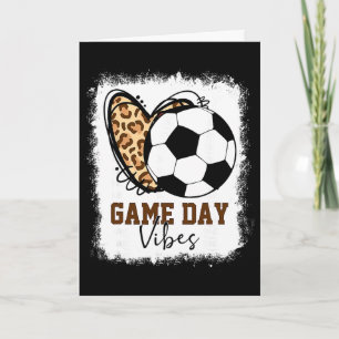 Gebleekte Voetbal Wedstrijd Dag Sfeer Voetbal Moed Kaart