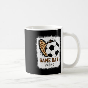 Gebleekte Voetbal Wedstrijd Dag Sfeer Voetbal Moed Koffiemok