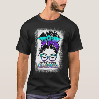 Gebleekte Week van de Preventie van Zelfmoord bewu T-shirt