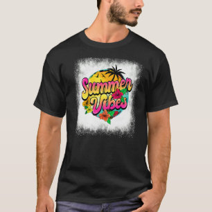 Gebleekte Zomer Vibes Beach Life Zomer Vakantie T-shirt