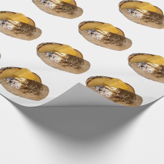 Gebleken aardappel cadeaupapier (Hoek)