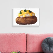 Gebleken aardappel canvas afdruk (Insitu (Woonkamer))