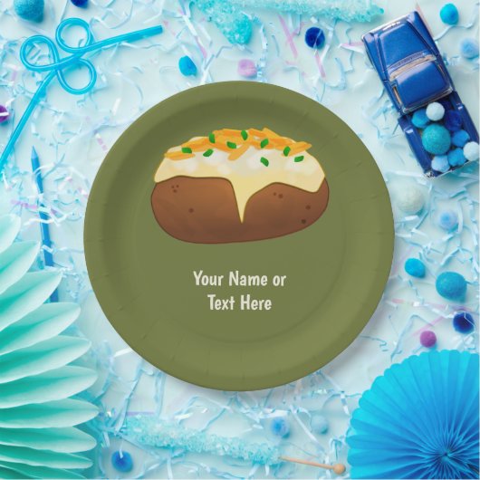 Gebleken aardappel in de huid - Kaas en Chive - vo Papieren Bordje (Feest)