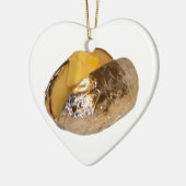 Gebleken aardappel keramisch ornament (Links)
