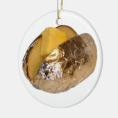 Gebleken aardappel keramisch ornament (Links)