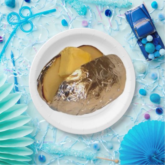 Gebleken aardappel papieren bordje (Feest)