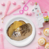 Gebleken aardappel papieren bordje (Feest)