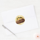 Gebleken aardappel ronde sticker (Envelop)