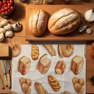 Gebleken brood theedoek