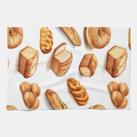 Gebleken brood theedoek (Horizontaal)