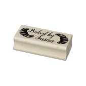 Gebleken door gepersonaliseerde Franse croissant P Rubberstempel (Stempel)