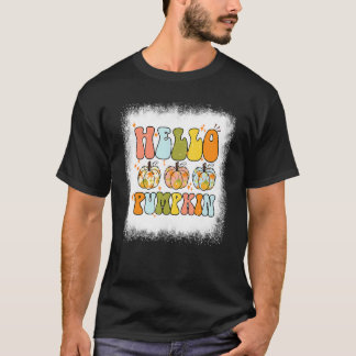 Gebleken Hallo pompoenherfst Leaves Pumpkin Seaso T-shirt