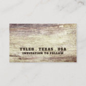 Gebleken houtaffect, sparen de Datum Informatiekaartje (Achterkant)