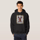 Gebleken kerstmis met medisch assistent leven hoodie (Voorkant volledig)