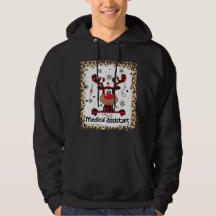 Gebleken kerstmis met medisch assistent leven hoodie