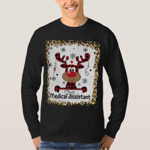 Gebleken kerstmis met medisch assistent leven t-shirt