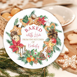 Gebleken met liefde Gingerbrood met kerstmis Bedankjes Labels
