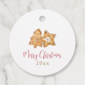 Gebleken met liefde Gingerbrood met kerstmis Bedankjes Labels (Achterkant)
