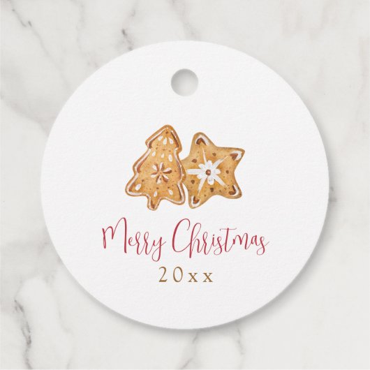 Gebleken met liefde Gingerbrood met kerstmis Bedankjes Labels (Achterkant)