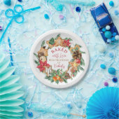 Gebleken met liefde Gingerbrood met kerstmis Papieren Bordje (Feest)