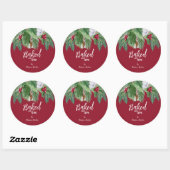 Gebleken met liefde | Kerstbakken Ronde Sticker (Vel)