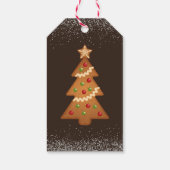 Gebleken met Love kerstkoekje Exchange Party Cadeaulabel (Achterkant)