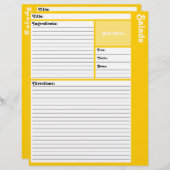 Gebleken rechthoekige pagina's (Voorkant / Achterkant)