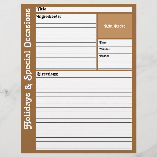 Gebleken rechtop Pagina's (bruin) (Achterkant)