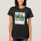 Gebleken St Patricks Day Leopard One Lucky Prosecu T-shirt (Voorkant)
