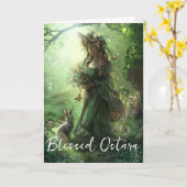 Geblesscard voor Ostara Kaart (Gele Bloem)