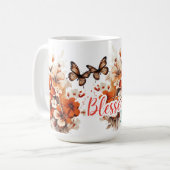 Geblesserde Mama Bloemvlinder  Koffiemok (Voorkant links)