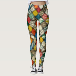 geblindeerde patches retro leggings