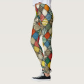 geblindeerde patches retro leggings (Links)