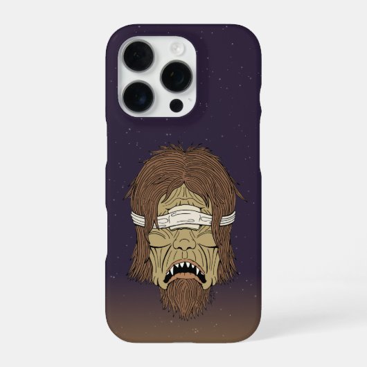 Geblindeerde polyfeus iPhone hoesje (Achterkant)